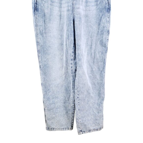 Celebrity Pink Womens XL Denim Overalls Acid Wash Adjustable Straps Straight Leg - Picture 5 of 9
